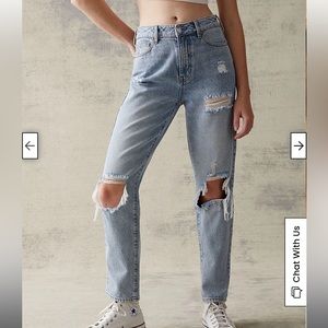 pacsun ripped mom jeans
